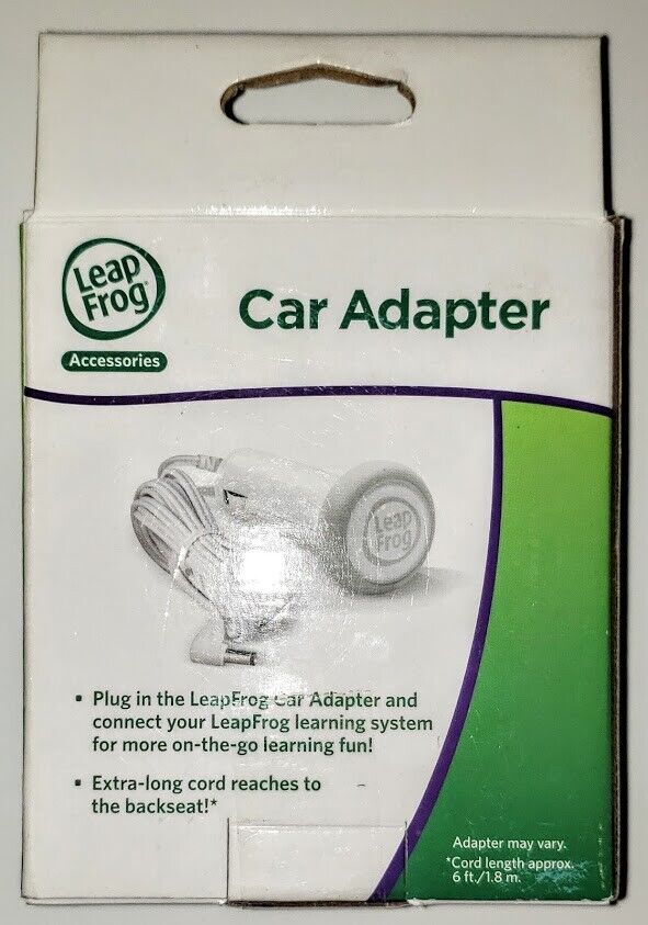 Leap Frog Car Adapter NEW IN BOX - Fresh Stock Dated February 2026