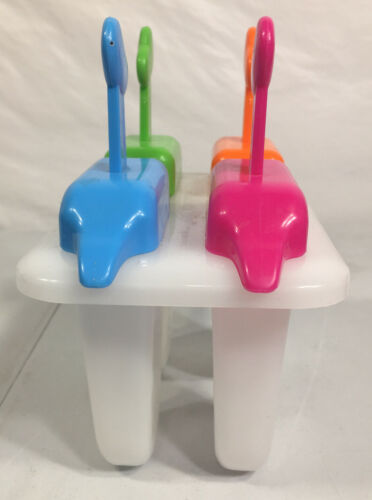 Vintage Lickety Sip Frozen Popsicle Maker 4-Section Ice Pop Mold Freeze Summer - Fresh Stock Dated February 2026