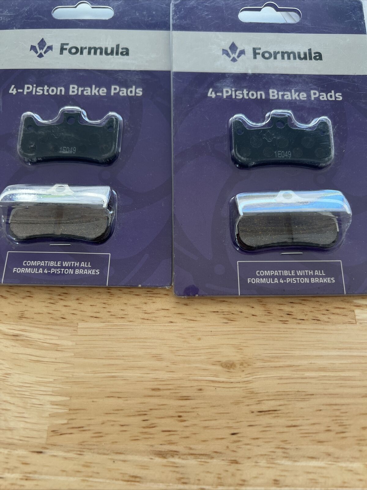 2 Formula - Couple Organic brake pads CURA 4 (four piston brake set) FD40187-10 - Fresh Stock Dated February 2026