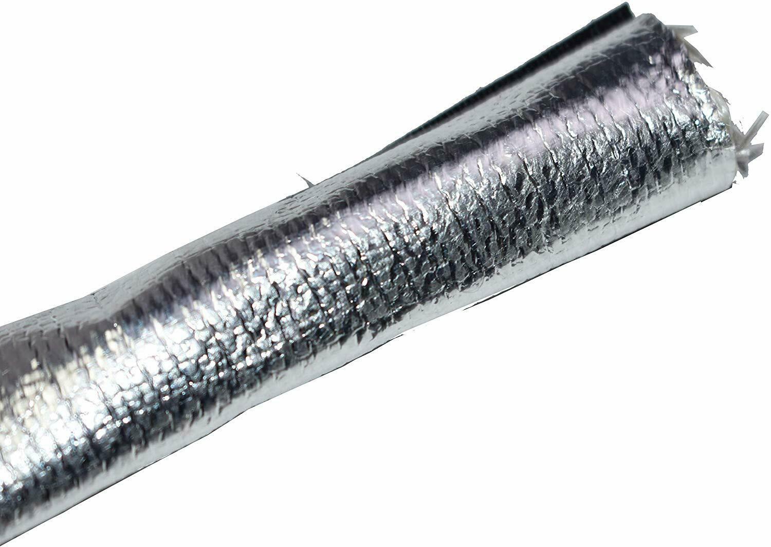 Heat Shroud Aluminized Sleeving with Hook and Loop Closure 1/2