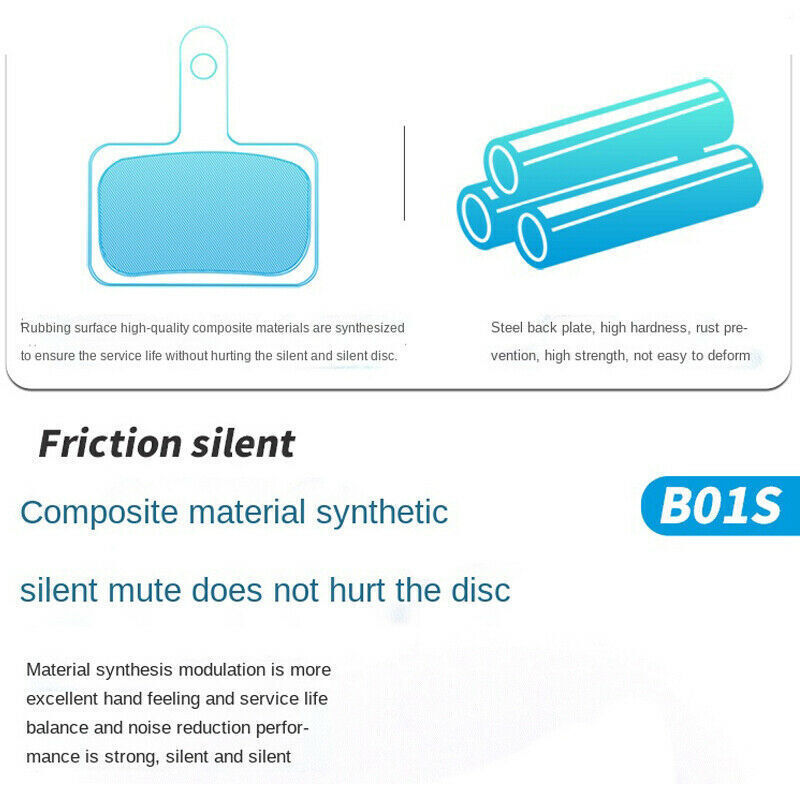 2 Pair Shimano B01S Resin Pad Bicycle MTB Disc Brake Pads for BR-MT200 M355 M395 - Fresh Stock Dated February 2026