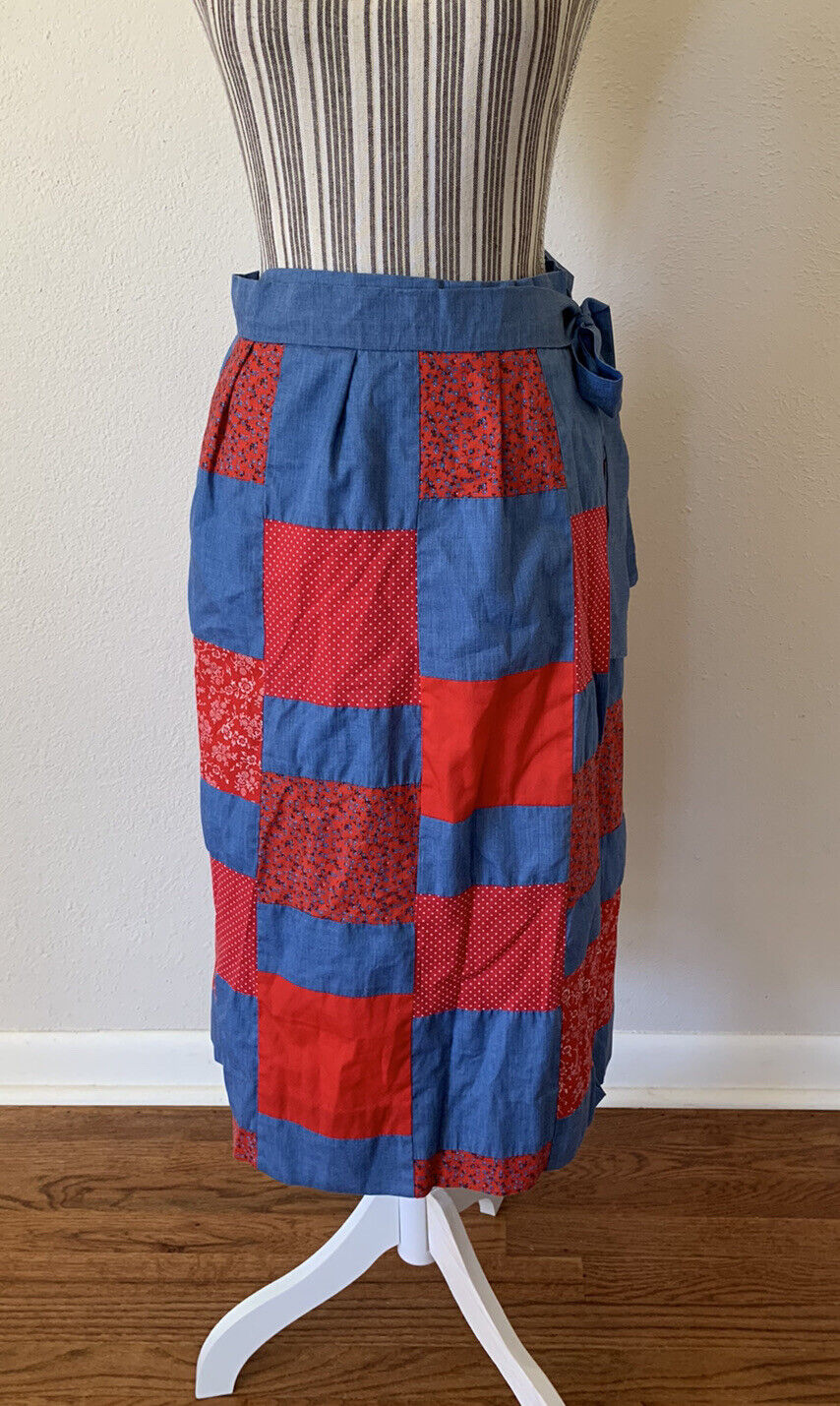 Vintage 1970s Patchwork Wrap Skirt Womans S/M - Fresh Stock Dated March 2026