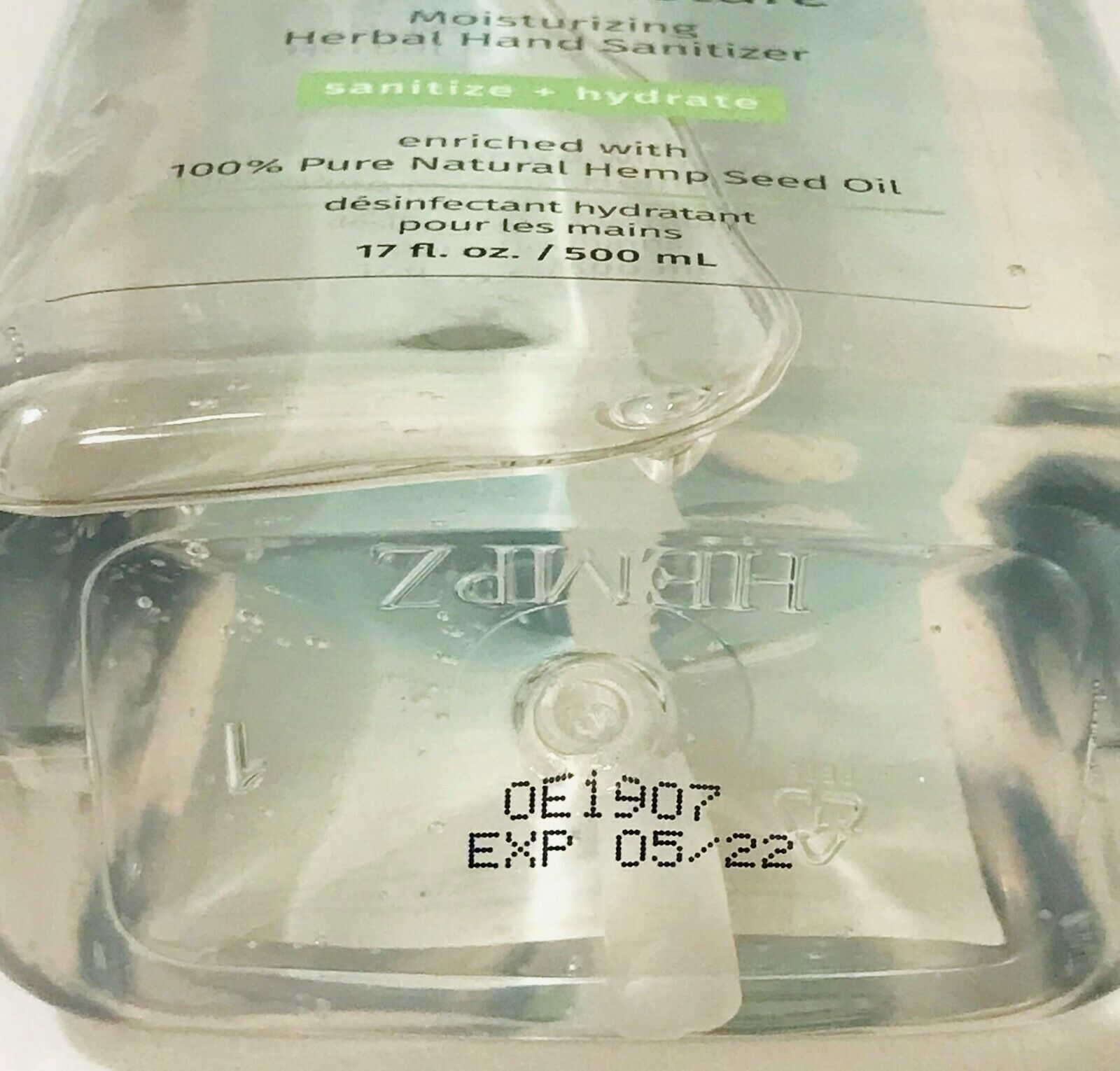 Lot 2 Hempz *Triple Moisture* Moisturizing Herbal Hand Sanitizer 17 OZ Ex. 05/22 - Fresh Stock Dated February 2026