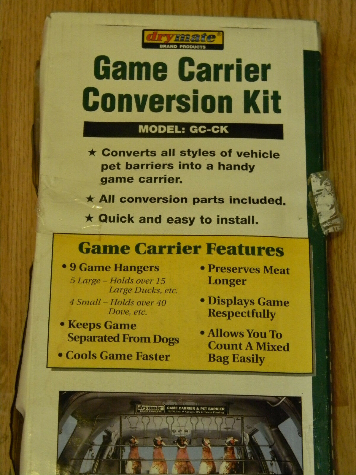 Drymate Game Carrier Conversion Kit- GC-CK - Fresh Stock Dated December 2025