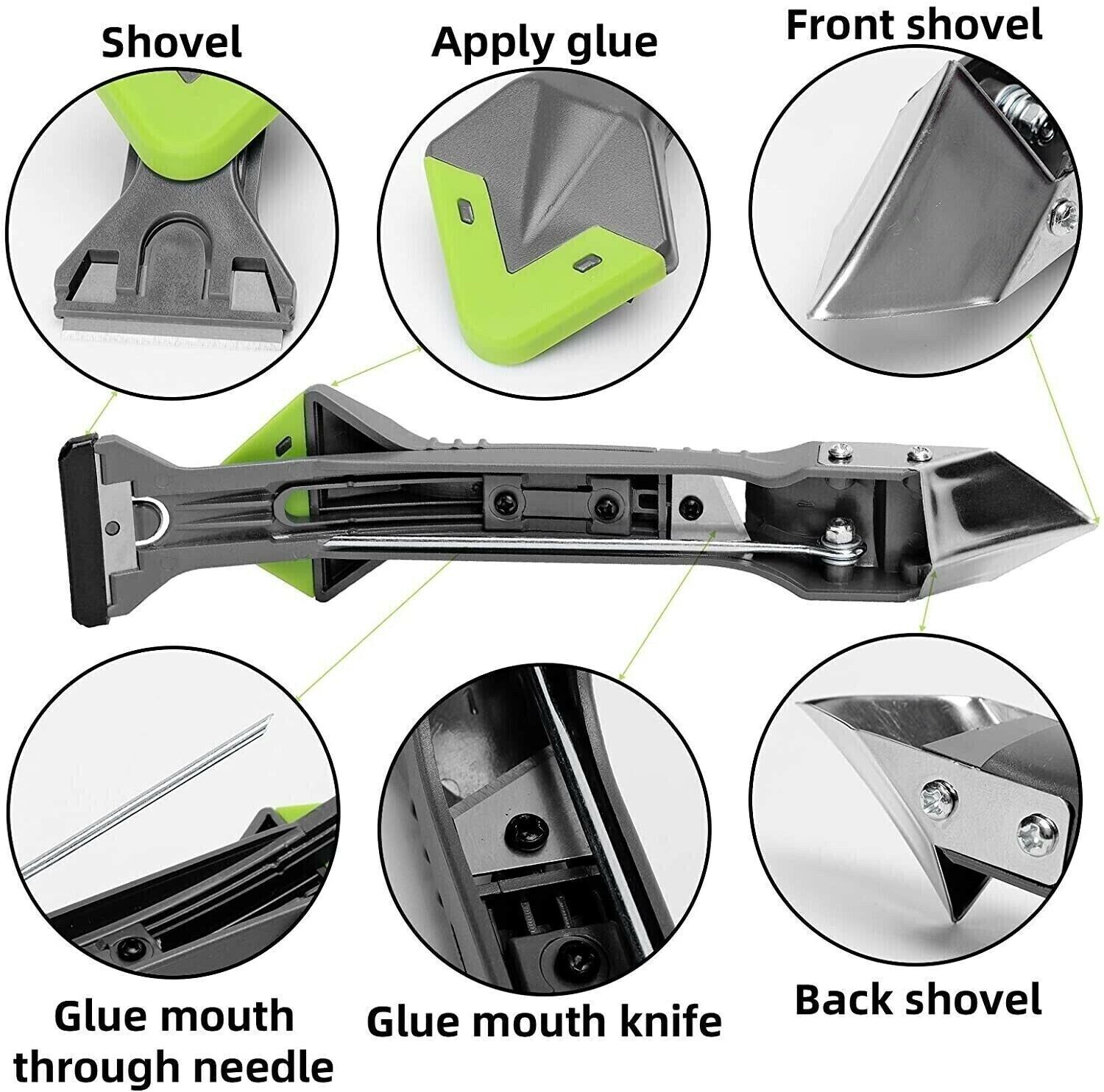 5 in1  Scrapper Tools practical Silicone Sealant Finishing Tool Grout Kitchen - Fresh Stock Dated February 2026