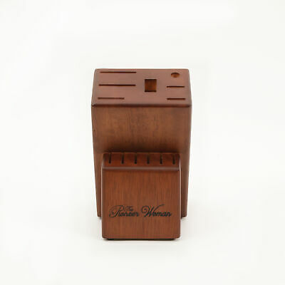 The Pioneer Woman Frontier Collection 14-Piece Cutlery Set with Wood Block, - Fresh Stock Dated December 2025