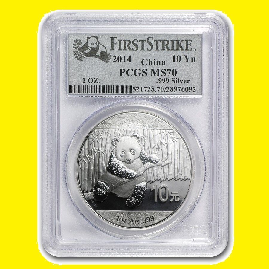 2014 CHINA PURE GOLD&SILVER PANDA 6 COINS SET PCGS MS 70 FIRST STRIKE guaranteed - Fresh Stock Dated February 2026