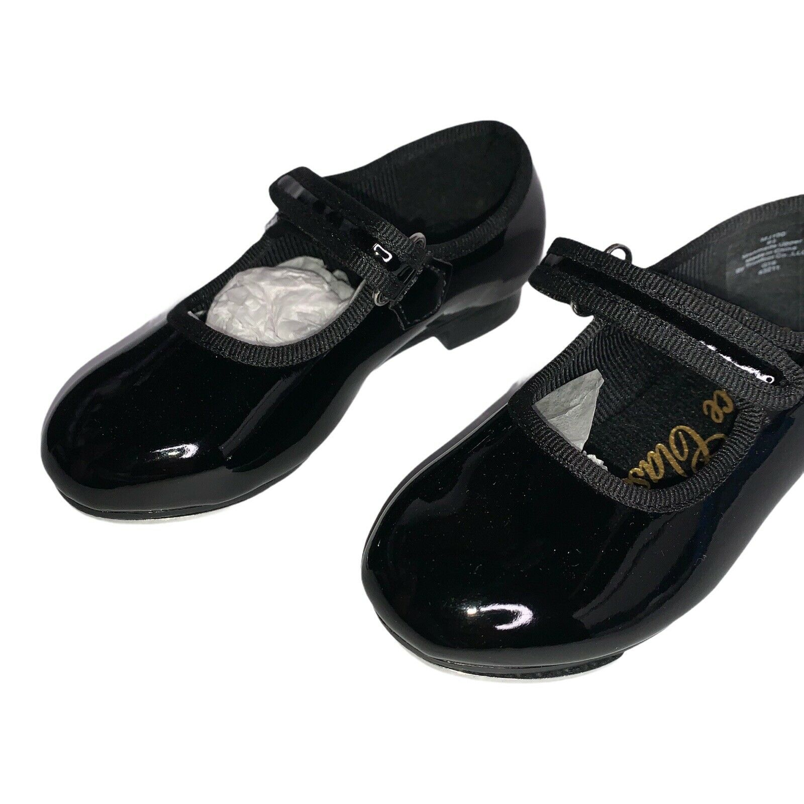 Mary Jane Girls Size 6.5 Black Patent Tap Shoes - Fresh Stock Dated December 2025