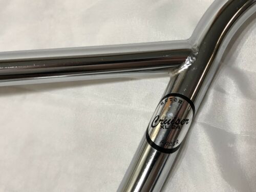 HUTCH JDB CRUISER HANDLE BARS OLD SCHOOL BMX CHROME - Fresh Stock Dated December 2025