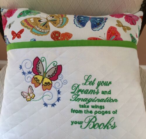 Butterfly Pocket Pillow. Reading/Book/Pillow. 16