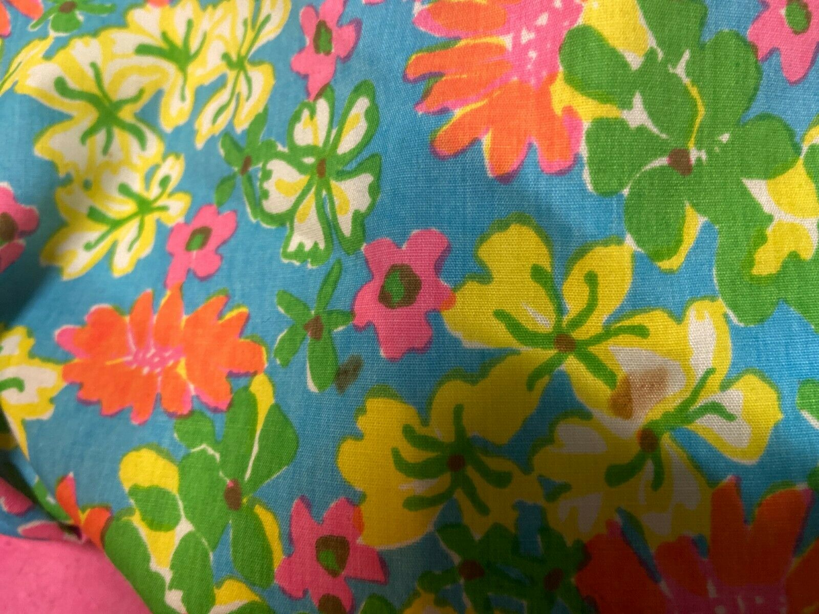 vintage wrap around skirt keywest hand print color fabrics like lilly pulitzer M - Fresh Stock Dated March 2026