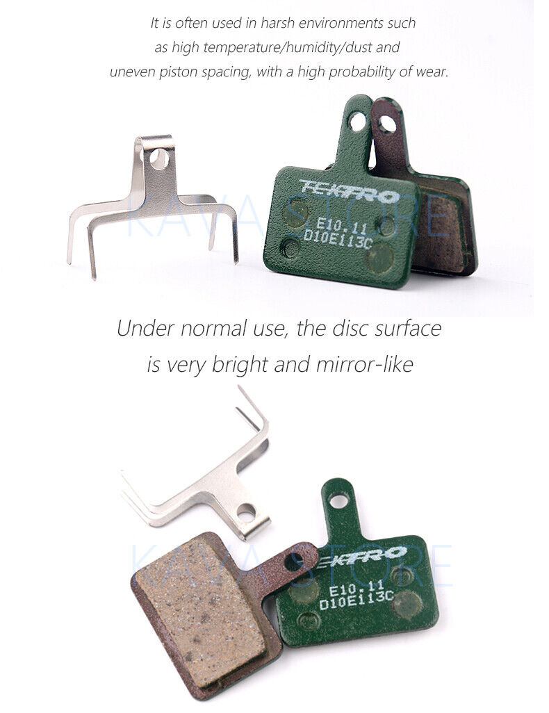 4 Pairs TEKTRO E10.11 Brake pads Resin Disc Brake Pads for B01S MTB MT200/M315 - Fresh Stock Dated February 2026