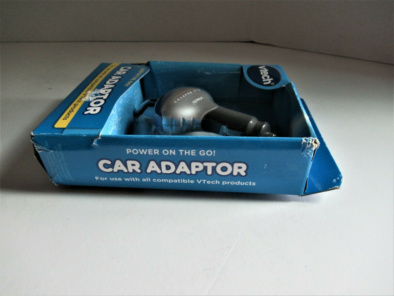 VTech NEW Car Adaptor For Use With All Compatible VTech Products Power On The Go - Fresh Stock Dated December 2025