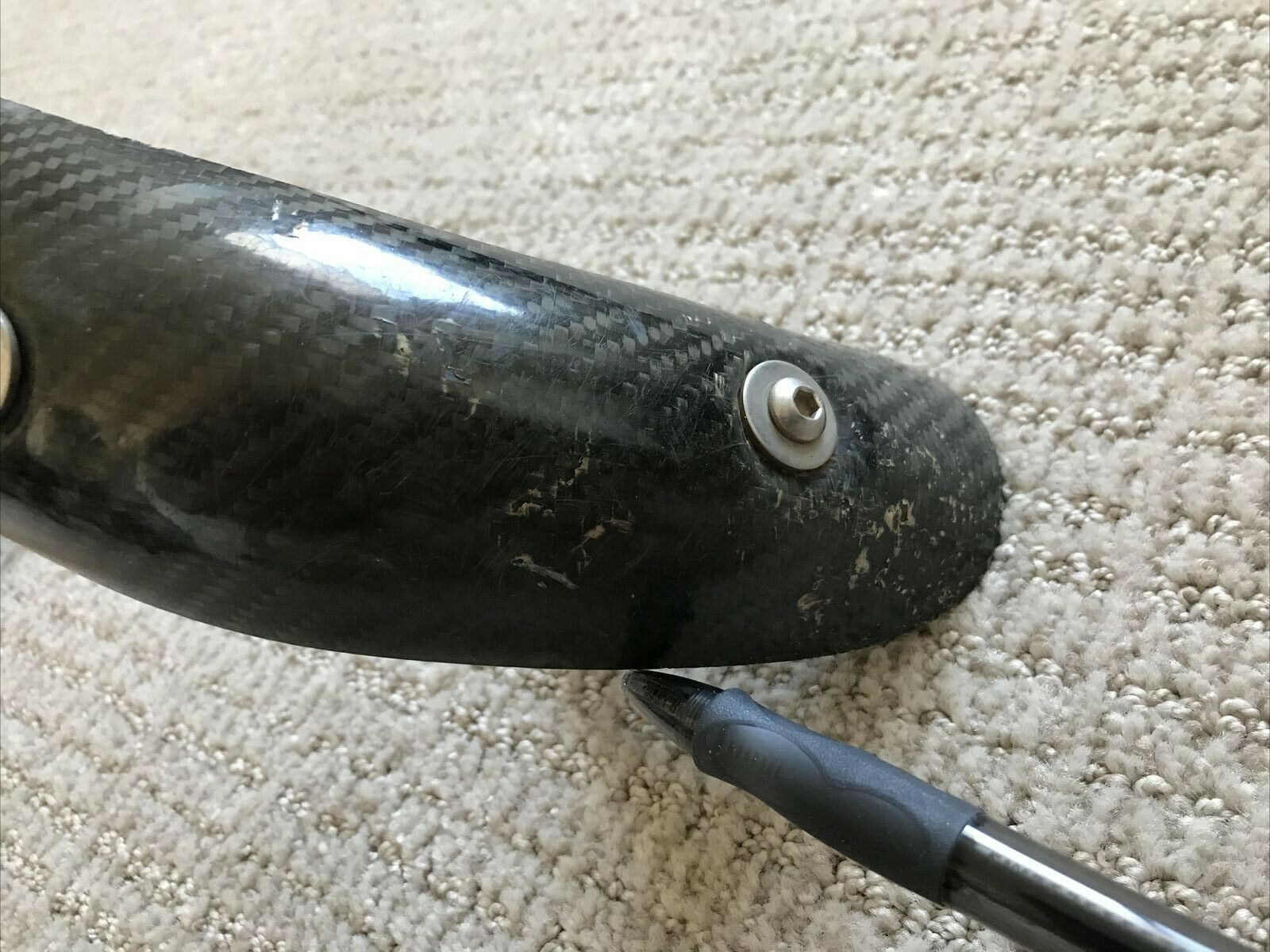 P3 Carbon Fiber Header Heat Shield 201077 KTM 450 SXF XCF FX450 FS450 FC450 - Fresh Stock Dated February 2026