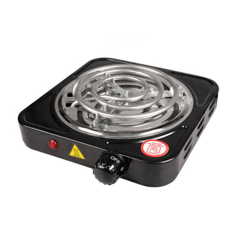 Portable 1000W Single Electric Burner Hot Plate 110V Portable Stove Stainless - Fresh Stock Dated December 2025