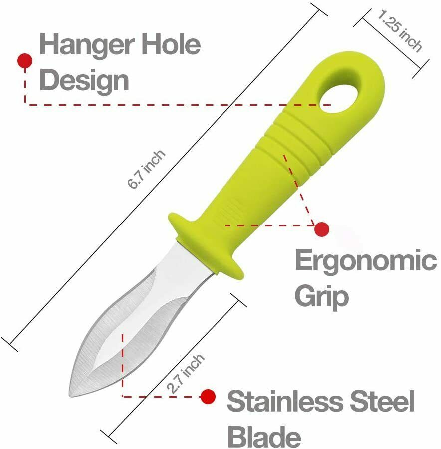 DragonFruitee Oyster Knife Shucking Tool, Commercial Grade with Anti-Slip Handle - Fresh Stock Dated January 2026