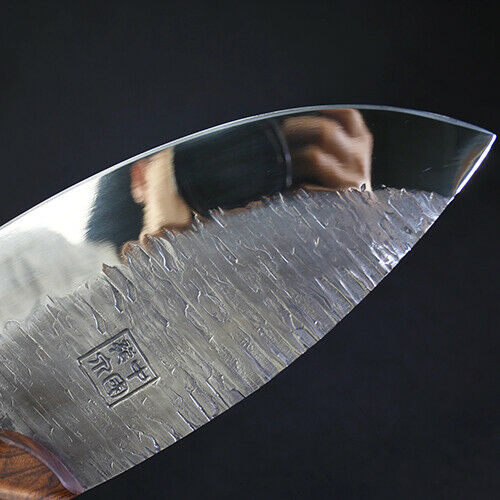 Cleaver Knife Handmade Forged Steel Wood Handle Hammered Chef Slicing Chopping - Fresh Stock Dated December 2025