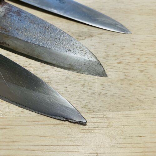 Damaged Lot of three Japanese Chef's Kitchen Knives  From Japan ST451 - Fresh Stock Dated December 2025