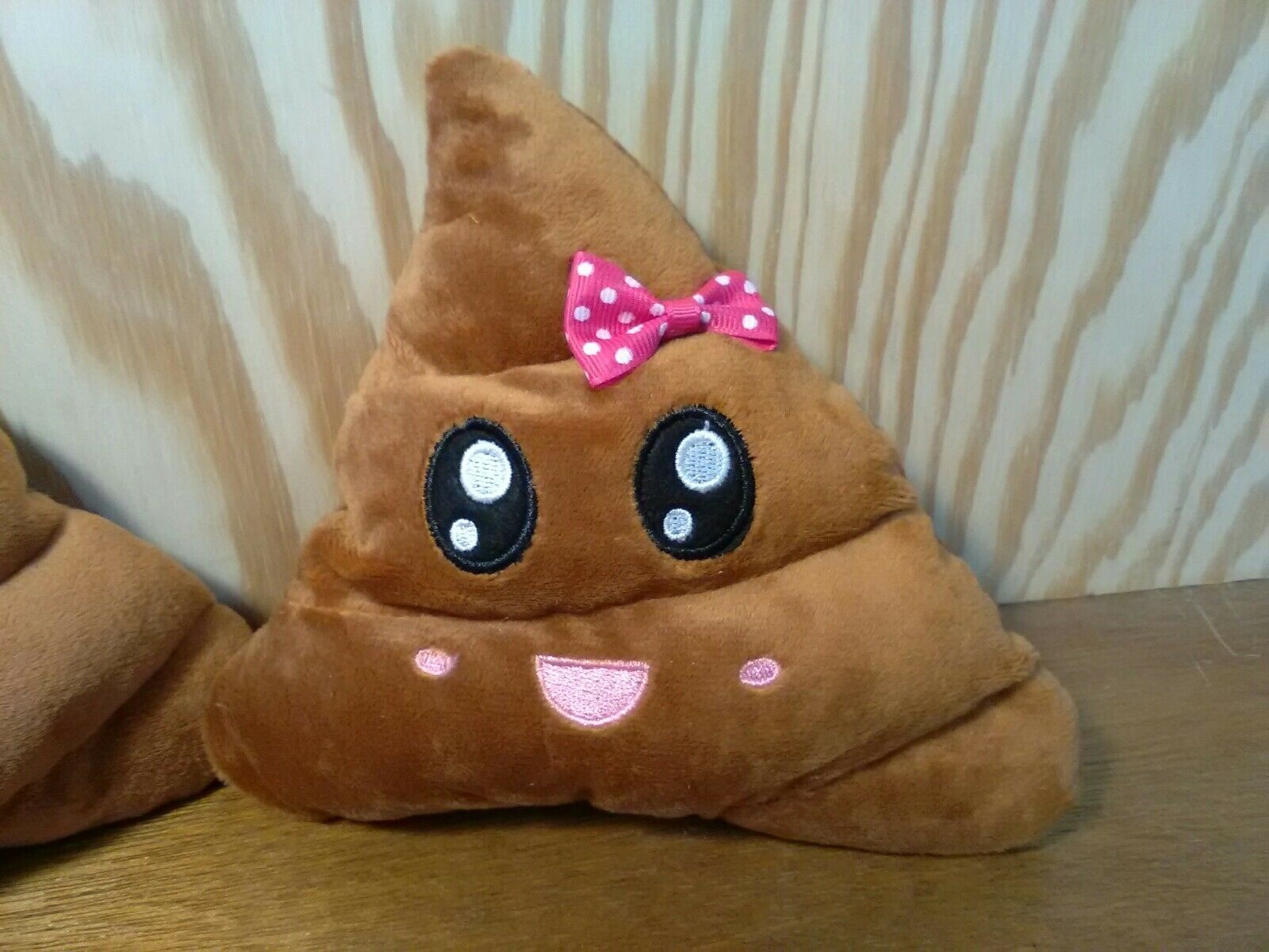 His and Hers Poo Shaped Emoji Emoticon Cushion Soft Stuffed Plush Pillows - Fresh Stock Dated January 2026