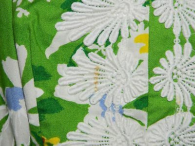 Vintage LA SHACK CESTARO Green Floral Print Lace Trim Dress Size 10 - Fresh Stock Dated March 2026
