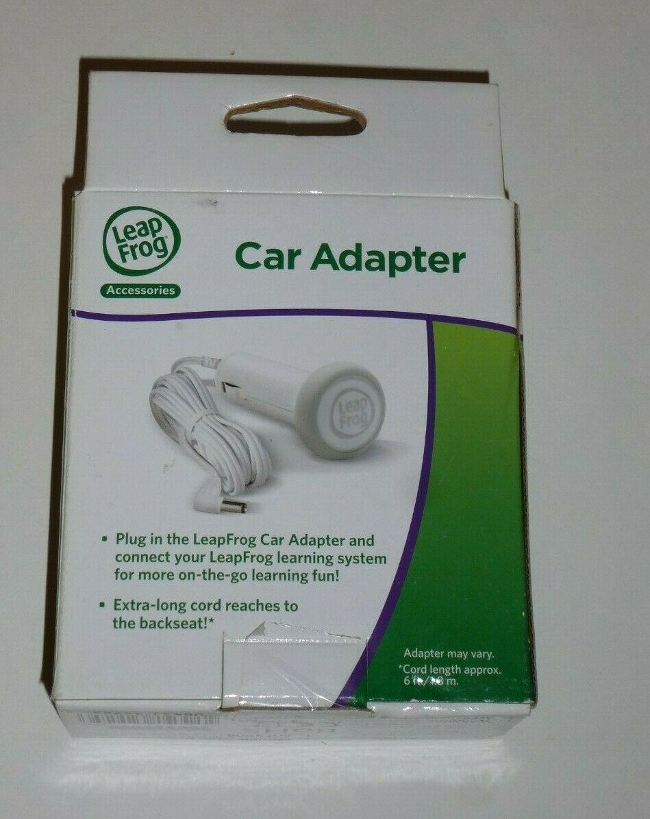 LeapFrog Car Adapter LeapPad LeapPad2 LeapsterGS Explorer Charger Cable 6ft Cord - Fresh Stock Dated February 2026