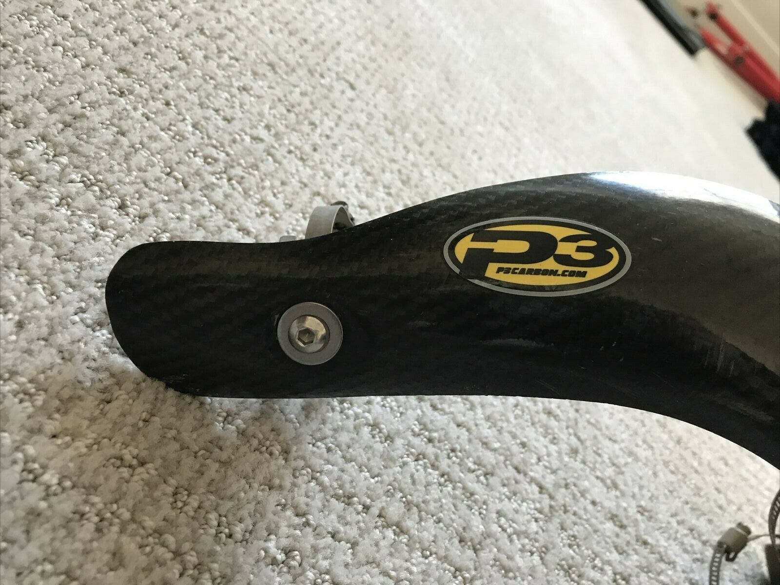 P3 Carbon Fiber Header Heat Shield 201077 KTM 450 SXF XCF FX450 FS450 FC450 - Fresh Stock Dated February 2026