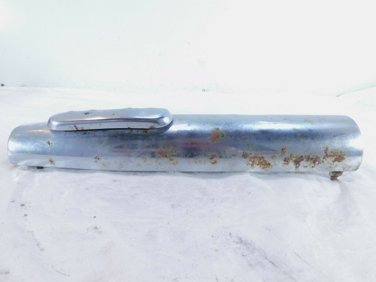 87-99 Kawasaki Vulcan 88 1500A Front Lower Right Exhaust Header Pipe Heat Shield - Fresh Stock Dated February 2026