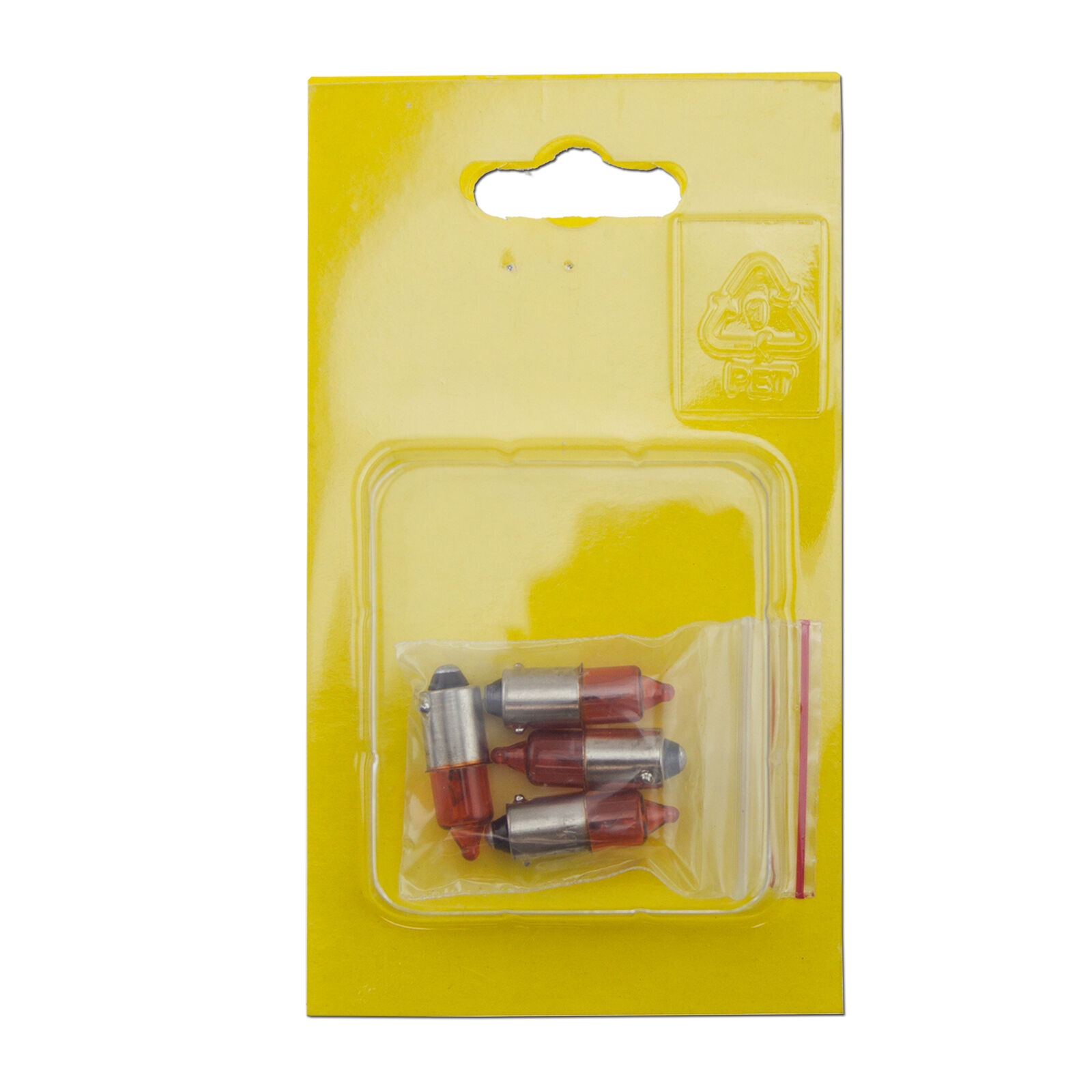 BA9S T4W 21W Amber Turn Signal Blinker Single Filament 4x Light Bulb Globe - Fresh Stock Dated February 2026