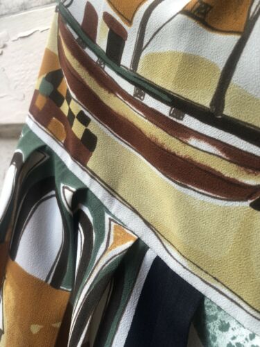 vintage Navy Blue Pleated italian Sailboat Ocean Sail Anchor summer maxi skirt - Fresh Stock Dated February 2026