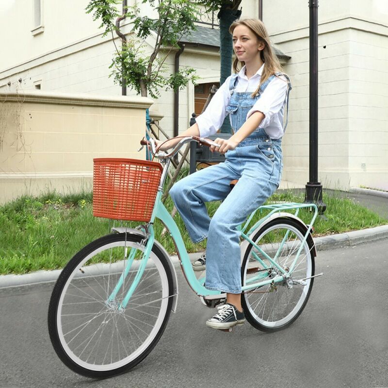 26 Inch Classic Bicycle Retro Bicycle Beach Cruiser Bicycle Retro Bicycle - Fresh Stock Dated February 2026