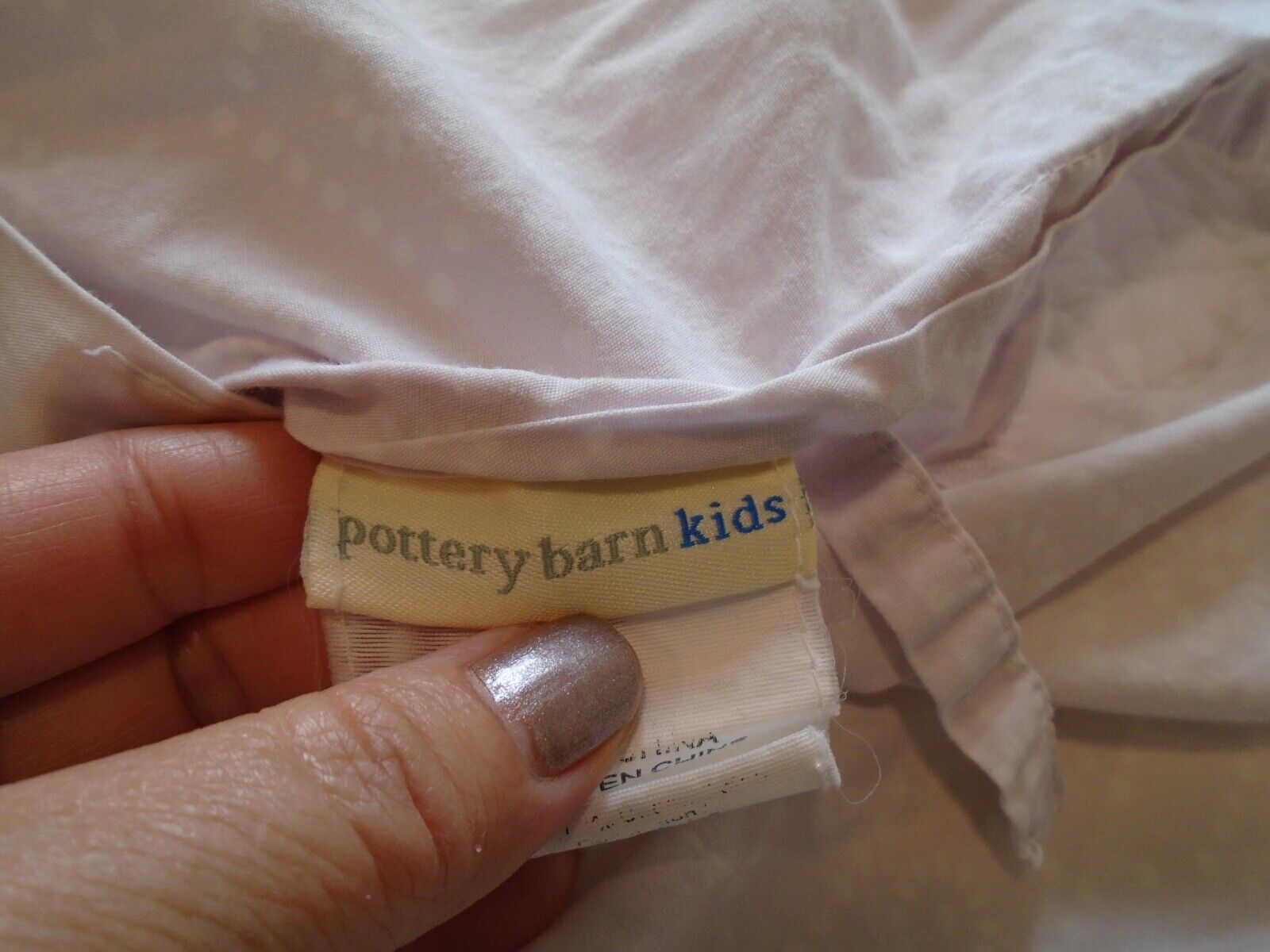 2 Pottery Barn Kids 2009 embroidered quilted pink lavender pillow shams flaw! - Fresh Stock Dated February 2026