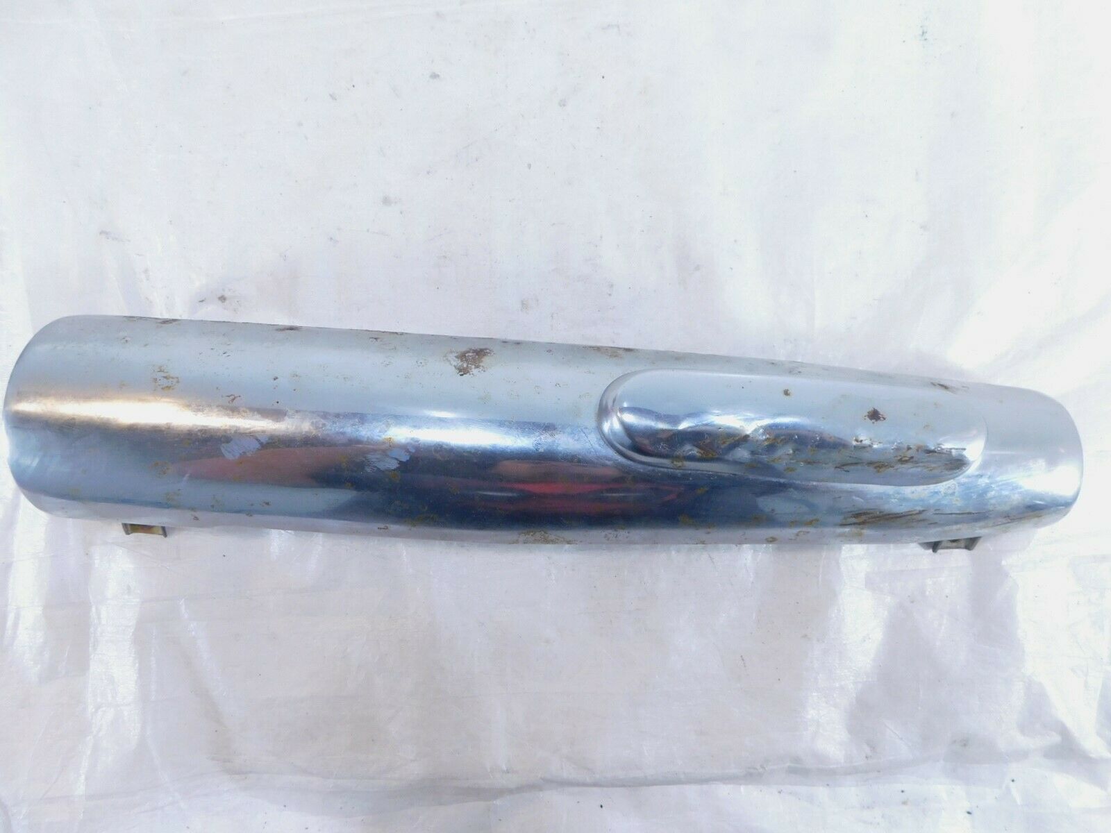 87-99 Kawasaki Vulcan 88 1500A Front Lower Right Exhaust Header Pipe Heat Shield - Fresh Stock Dated February 2026