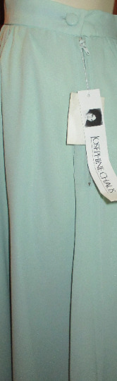 Vintage Light Green Skirt Crepe Polyester Lined Josephine Chaus Size 8 XS Mint - Fresh Stock Dated March 2026