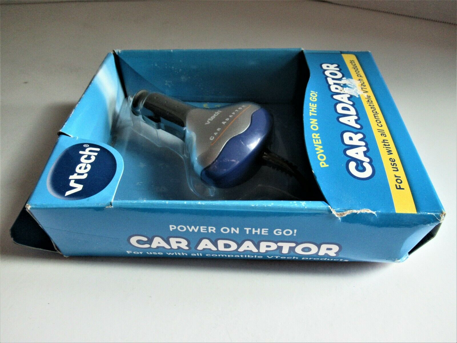 VTech NEW Car Adaptor For Use With All Compatible VTech Products Power On The Go - Fresh Stock Dated December 2025
