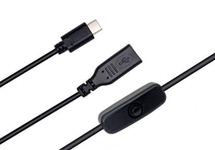30cm USB C Male to Female On/Off Switch Cable YOUCHENG for Raspberry Pi 4... - Fresh Stock Dated February 2026