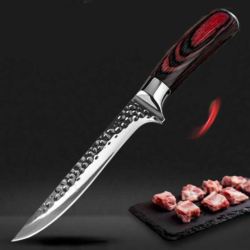 Hammer Forged Boning knife Meat Cleaver Chef cooking Sharp Kitchen knives tool - Fresh Stock Dated December 2025