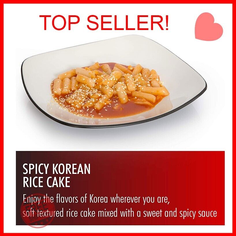 Yopokki Sweet & Mild Spicy Tteokbokki Pack I Korean Topokki Instant Retort Rice - Fresh Stock Dated February 2026