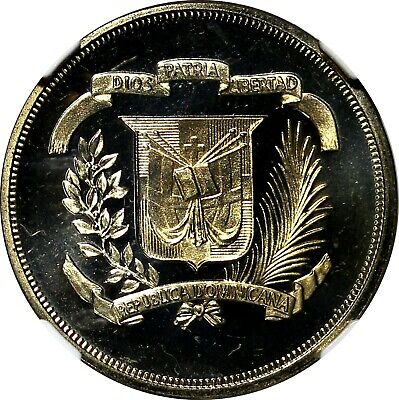 Dominican Republic PROOF 1981 5 Centavos NGC PF68 CAMEO TOP GRADED KM# 49 - Fresh Stock Dated February 2026