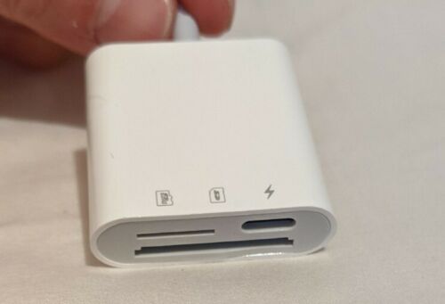 SD Card Reader for iphone (lightning connection ONLY) - Works Great - Ships Free - Fresh Stock Dated December 2025