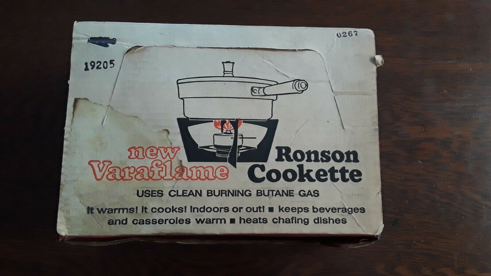 Ronson Varaflame Cookette Camp Stove Butane Gas Burner Vintage New In Box - Fresh Stock Dated December 2025