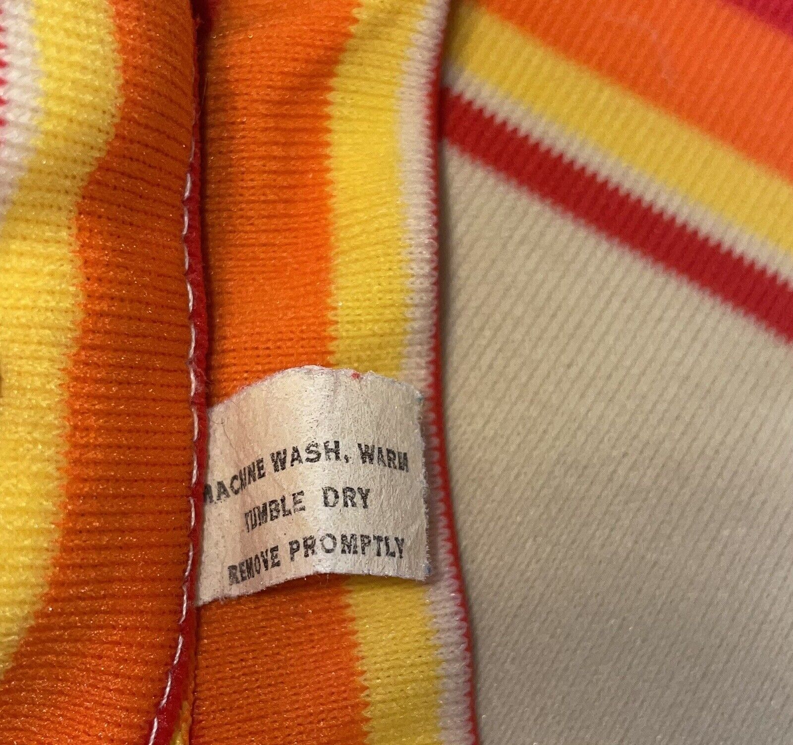 Vintage 1970s RAINBOW Chevron Striped A-Line Midi Skirt XS? - Fresh Stock Dated March 2026