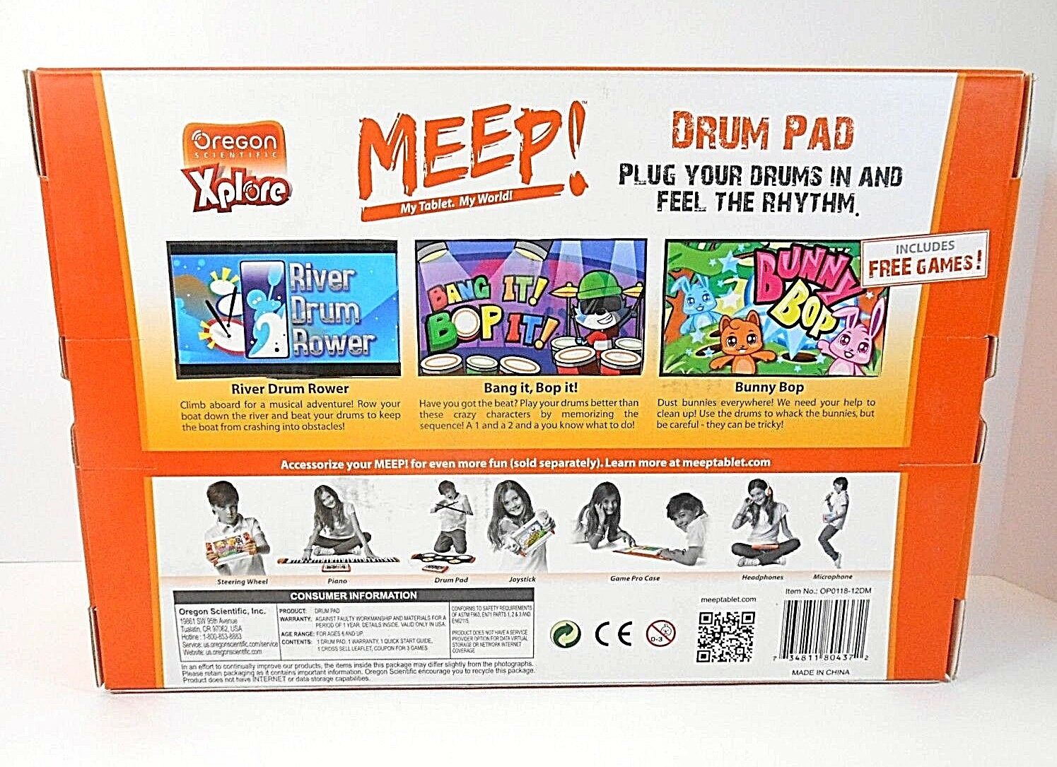 Oregon Scientific MEEP Accessory Drums Drum Pad Drum Up Some Fun For tablet New - Fresh Stock Dated February 2026
