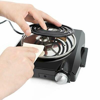 1100W Portable Electric Coil Hot Plate Single Burner for Cooking, Countertop - Fresh Stock Dated December 2025