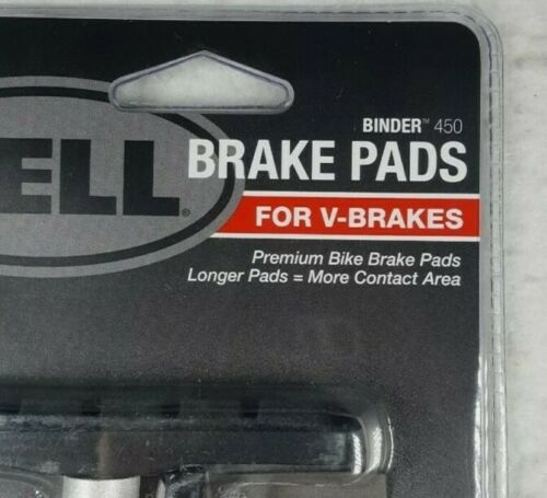 2 Bell Sports Binder 450 Replacement V-Brake Pads, Black - New Sealed Set Lot - Fresh Stock Dated February 2026