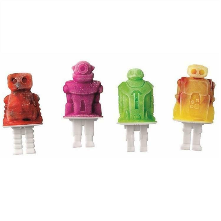 Tovolo Pop Mold Tray Sleeves 24PC Set- TIKI MONSTER ROBOT 12 Sleeves 12 Handles - Fresh Stock Dated February 2026