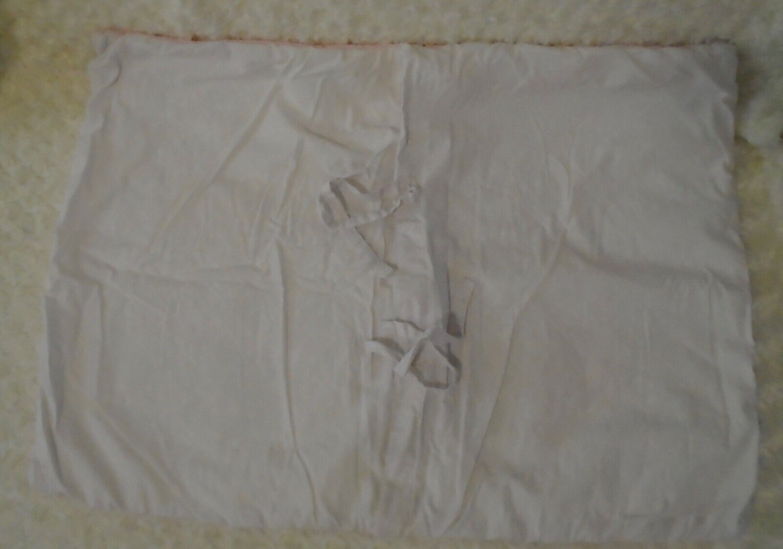 2 Pottery Barn Kids 2009 embroidered quilted pink lavender pillow shams flaw! - Fresh Stock Dated February 2026