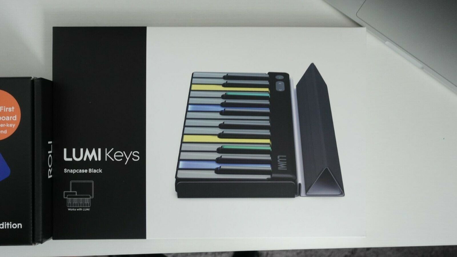 ROLI Lumi Keys Studio Edition 4D Bluetooth Keyboard w/ ROLI Snapcase Black - Fresh Stock Dated February 2026