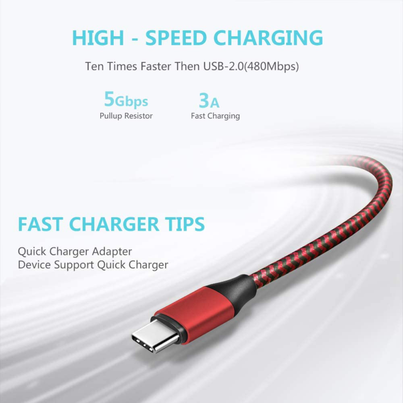 [2 PCS] USB Type C Cable, 10FT Charging Cord for Samsung Galaxy Tab S6 S5E, S4 1 - Fresh Stock Dated February 2026