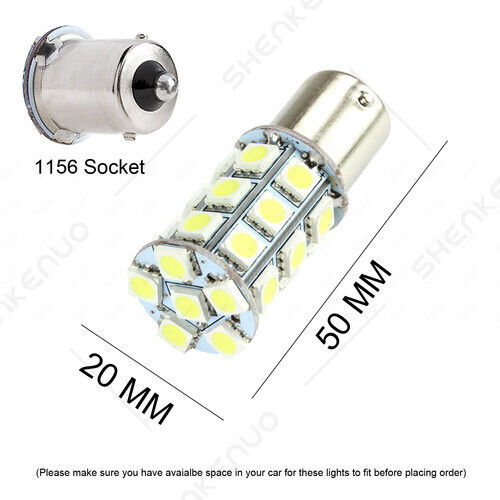 For Suzuki GSX1300R SFV650 - 2X 12821 1156 White LED License Plate Light Bulbs - Fresh Stock Dated February 2026