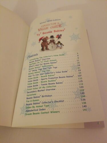 Winter 1999 Edition Collector's Value Guide Ty Beanie Babies - Fresh Stock Dated December 2025